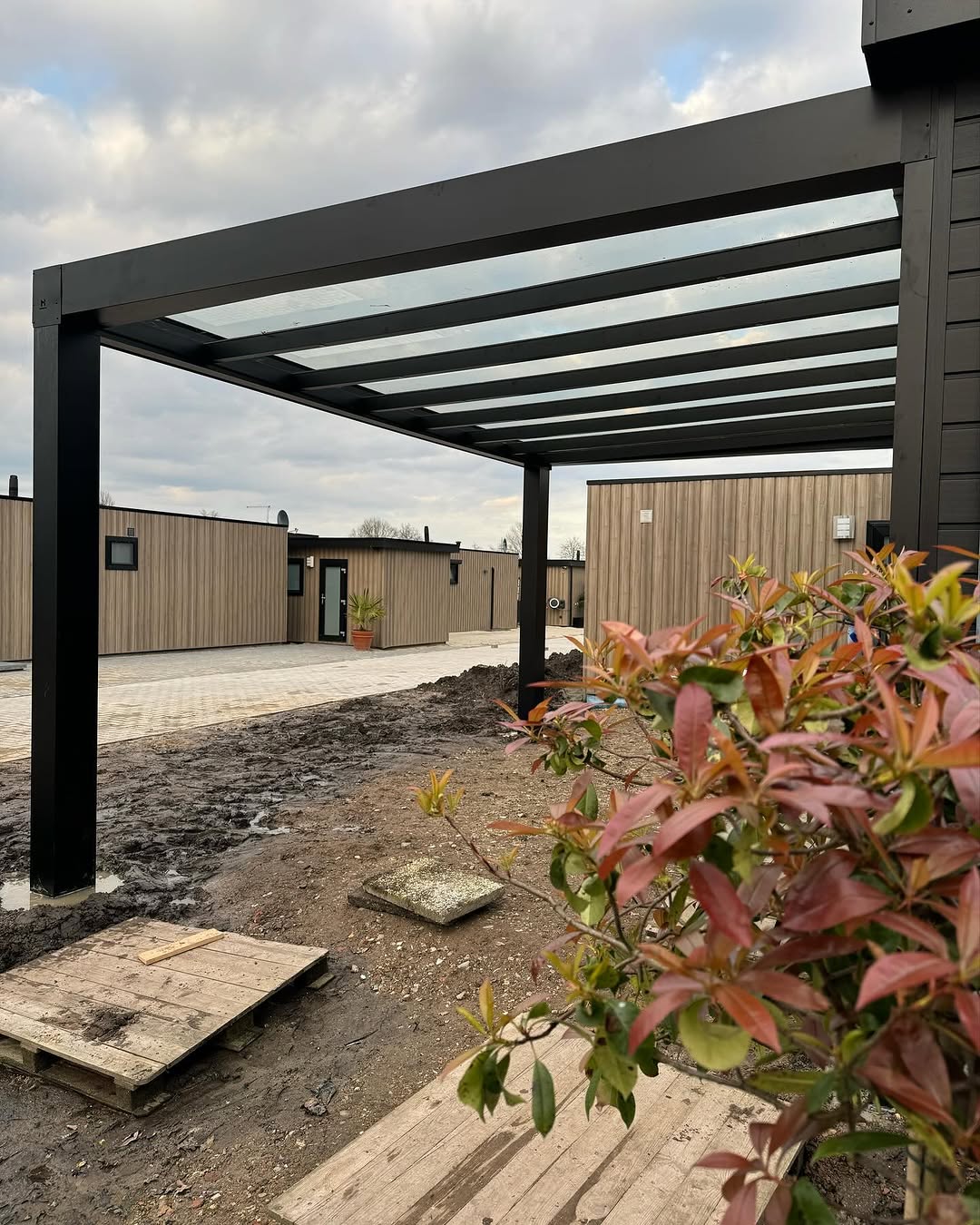 Cube met glasdak en doorzicht